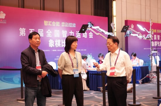 Hu Ronghua at a national mind-sports event